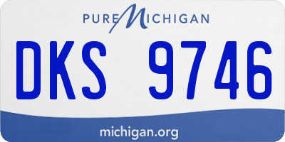 MI license plate DKS9746