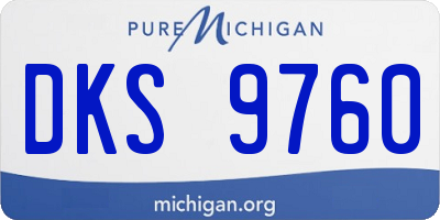 MI license plate DKS9760