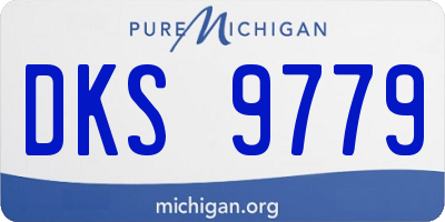 MI license plate DKS9779