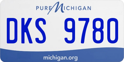 MI license plate DKS9780