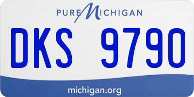 MI license plate DKS9790