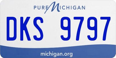 MI license plate DKS9797