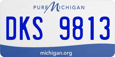 MI license plate DKS9813