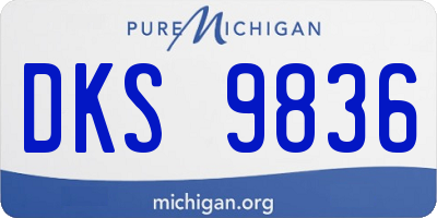 MI license plate DKS9836