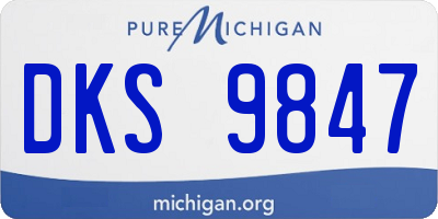 MI license plate DKS9847