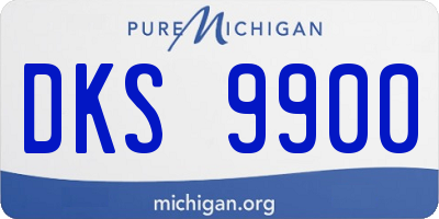 MI license plate DKS9900