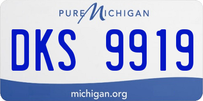 MI license plate DKS9919