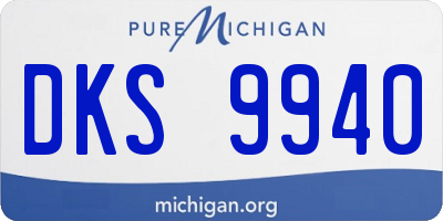 MI license plate DKS9940