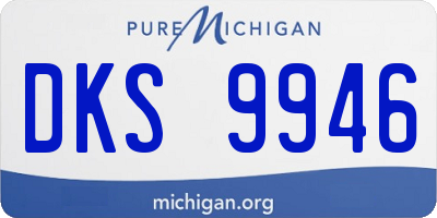 MI license plate DKS9946