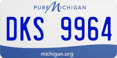 MI license plate DKS9964