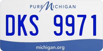 MI license plate DKS9971
