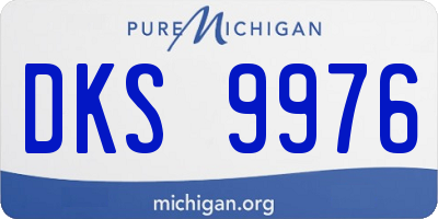 MI license plate DKS9976