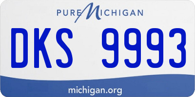 MI license plate DKS9993