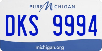MI license plate DKS9994