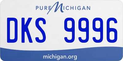 MI license plate DKS9996