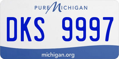 MI license plate DKS9997