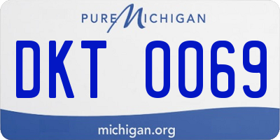 MI license plate DKT0069