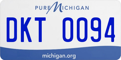 MI license plate DKT0094