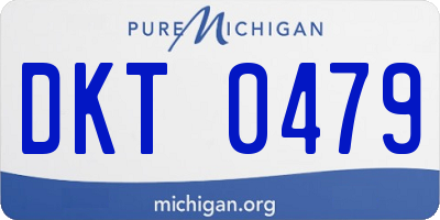 MI license plate DKT0479