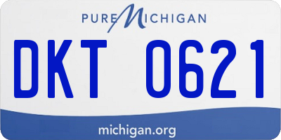 MI license plate DKT0621