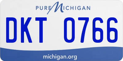 MI license plate DKT0766
