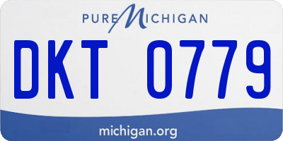 MI license plate DKT0779