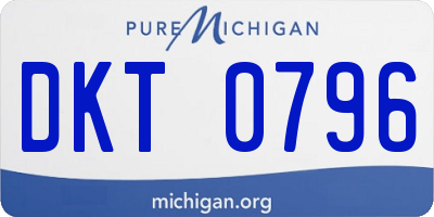 MI license plate DKT0796