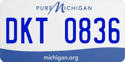 MI license plate DKT0836