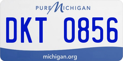 MI license plate DKT0856