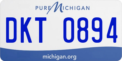MI license plate DKT0894