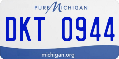 MI license plate DKT0944