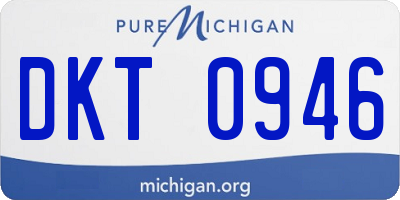 MI license plate DKT0946