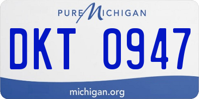 MI license plate DKT0947