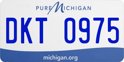 MI license plate DKT0975