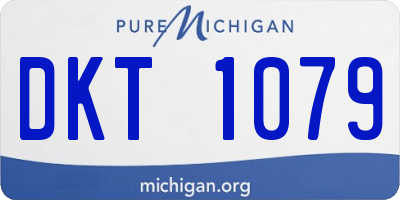 MI license plate DKT1079