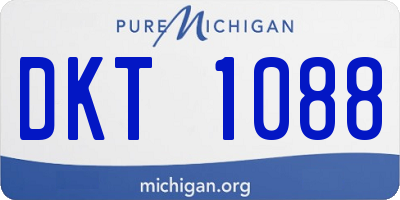 MI license plate DKT1088