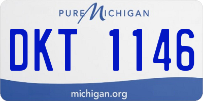 MI license plate DKT1146