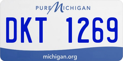 MI license plate DKT1269