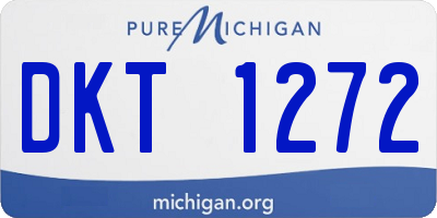 MI license plate DKT1272