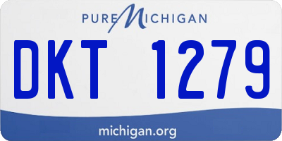MI license plate DKT1279
