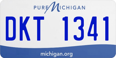 MI license plate DKT1341