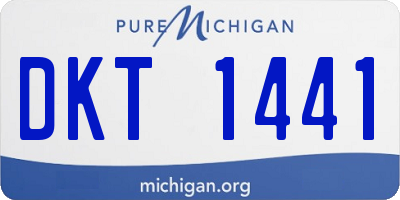 MI license plate DKT1441