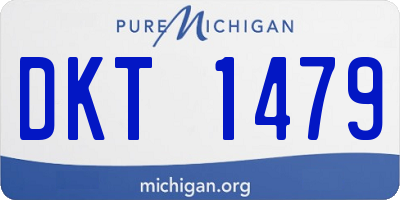 MI license plate DKT1479