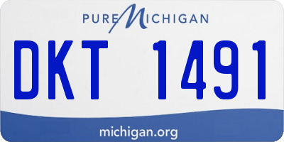 MI license plate DKT1491
