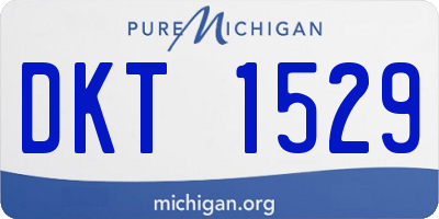MI license plate DKT1529