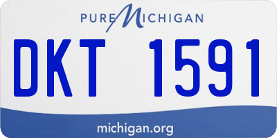 MI license plate DKT1591