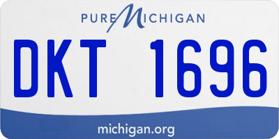 MI license plate DKT1696