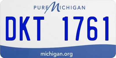 MI license plate DKT1761