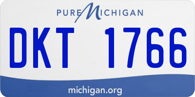 MI license plate DKT1766