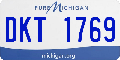 MI license plate DKT1769